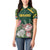 Personalized South Africa King Protea Women Polo Shirt With Kente Patterns - Wonder Print Shop