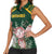 Personalized South Africa King Protea Women Sleeveless Polo Shirt With Kente Patterns - Wonder Print Shop