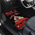 Personalized Albania Christmas Car Mats Albanian Man Playing Lahuta With Red Poppy - Wonder Print Shop