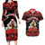 Personalized Albania Christmas Couples Matching Long Sleeve Bodycon Dress and Hawaiian Shirt Albanian Man Playing Lahuta With Red Poppy - Wonder Print Shop