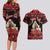 Personalized Albania Christmas Couples Matching Long Sleeve Bodycon Dress and Hawaiian Shirt Albanian Man Playing Lahuta With Red Poppy - Wonder Print Shop