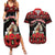 Personalized Albania Christmas Couples Matching Summer Maxi Dress and Hawaiian Shirt Albanian Man Playing Lahuta With Red Poppy - Wonder Print Shop