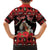 Personalized Albania Christmas Family Matching Long Sleeve Bodycon Dress and Hawaiian Shirt Albanian Man Playing Lahuta With Red Poppy - Wonder Print Shop