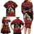 Personalized Albania Christmas Family Matching Long Sleeve Bodycon Dress and Hawaiian Shirt Albanian Man Playing Lahuta With Red Poppy - Wonder Print Shop