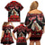 Personalized Albania Christmas Family Matching Off Shoulder Short Dress and Hawaiian Shirt Albanian Man Playing Lahuta With Red Poppy - Wonder Print Shop