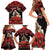 Personalized Albania Christmas Family Matching Short Sleeve Bodycon Dress and Hawaiian Shirt Albanian Man Playing Lahuta With Red Poppy - Wonder Print Shop