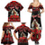 Personalized Albania Christmas Family Matching Summer Maxi Dress and Hawaiian Shirt Albanian Man Playing Lahuta With Red Poppy - Wonder Print Shop