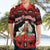 Personalized Albania Christmas Hawaiian Shirt Albanian Man Playing Lahuta With Red Poppy - Wonder Print Shop