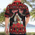 Personalized Albania Christmas Hawaiian Shirt Albanian Man Playing Lahuta With Red Poppy - Wonder Print Shop