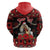 Personalized Albania Christmas Hoodie Albanian Man Playing Lahuta With Red Poppy - Wonder Print Shop