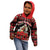 Personalized Albania Christmas Kid Hoodie Albanian Man Playing Lahuta With Red Poppy - Wonder Print Shop