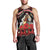 Personalized Albania Christmas Men Tank Top Albanian Man Playing Lahuta With Red Poppy - Wonder Print Shop