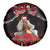 Personalized Albania Christmas Spare Tire Cover Albanian Man Playing Lahuta With Red Poppy - Wonder Print Shop