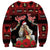 Personalized Albania Christmas Sweatshirt Albanian Man Playing Lahuta With Red Poppy - Wonder Print Shop