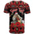 Personalized Albania Christmas T Shirt Albanian Man Playing Lahuta With Red Poppy - Wonder Print Shop