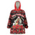 Personalized Albania Christmas Wearable Blanket Hoodie Albanian Man Playing Lahuta With Red Poppy - Wonder Print Shop