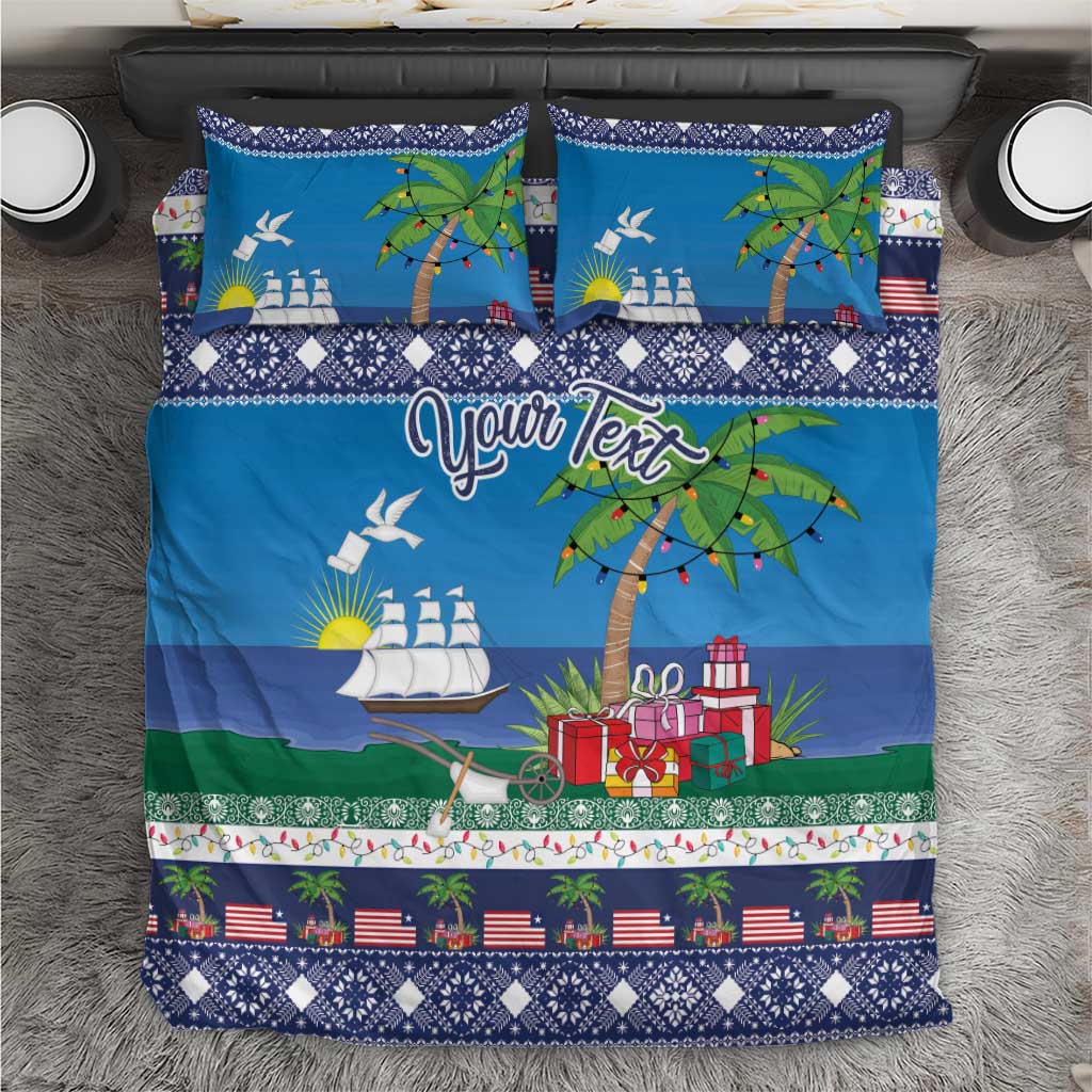 Personalized Liberia Christmas Bedding Set The Love of Liberty Brought Us Here - Wonder Print Shop