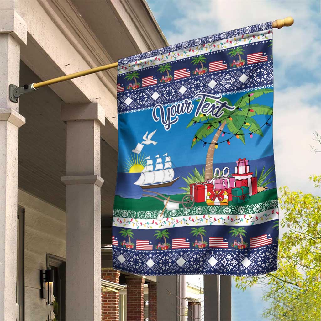 Personalized Liberia Christmas Garden Flag The Love of Liberty Brought Us Here - Wonder Print Shop