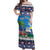 Personalized Liberia Christmas Off Shoulder Maxi Dress The Love of Liberty Brought Us Here - Wonder Print Shop