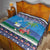 Personalized Liberia Christmas Quilt The Love of Liberty Brought Us Here - Wonder Print Shop