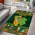 Personalized Ireland Christmas Area Rug Irish Harp With Lucky Shamrock - Wonder Print Shop