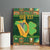 Personalized Ireland Christmas Canvas Wall Art Irish Harp With Lucky Shamrock - Wonder Print Shop