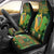 Personalized Ireland Christmas Car Seat Cover Irish Harp With Lucky Shamrock - Wonder Print Shop