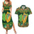 Personalized Ireland Christmas Couples Matching Summer Maxi Dress and Hawaiian Shirt Irish Harp With Lucky Shamrock - Wonder Print Shop