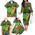 Personalized Ireland Christmas Family Matching Off The Shoulder Long Sleeve Dress and Hawaiian Shirt Irish Harp With Lucky Shamrock - Wonder Print Shop