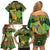 Personalized Ireland Christmas Family Matching Off Shoulder Short Dress and Hawaiian Shirt Irish Harp With Lucky Shamrock - Wonder Print Shop