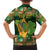 Personalized Ireland Christmas Hawaiian Shirt Irish Harp With Lucky Shamrock - Wonder Print Shop