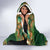 Personalized Ireland Christmas Hooded Blanket Irish Harp With Lucky Shamrock