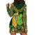 Personalized Ireland Christmas Hoodie Dress Irish Harp With Lucky Shamrock