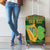 Personalized Ireland Christmas Luggage Cover Irish Harp With Lucky Shamrock - Wonder Print Shop