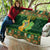 Personalized Ireland Christmas Quilt Irish Harp With Lucky Shamrock - Wonder Print Shop