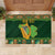 Personalized Ireland Christmas Rubber Doormat Irish Harp With Lucky Shamrock - Wonder Print Shop