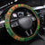 Ireland Christmas Steering Wheel Cover Irish Harp With Lucky Shamrock - Wonder Print Shop