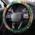 Ireland Christmas Steering Wheel Cover Irish Harp With Lucky Shamrock - Wonder Print Shop