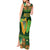 Personalized Ireland Christmas Tank Maxi Dress Irish Harp With Lucky Shamrock