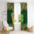 Personalized Ireland Christmas Window Curtain Irish Harp With Lucky Shamrock - Wonder Print Shop