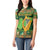 Personalized Ireland Christmas Women Polo Shirt Irish Harp With Lucky Shamrock