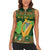 Personalized Ireland Christmas Women Sleeveless Polo Shirt Irish Harp With Lucky Shamrock