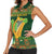 Personalized Ireland Christmas Women Sleeveless Polo Shirt Irish Harp With Lucky Shamrock