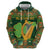 Personalized Ireland Christmas Zip Hoodie Irish Harp With Lucky Shamrock - Wonder Print Shop