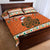 Personalized Ireland Christmas Quilt Bed Set Irish Shamrock Celtic Nollaig Shona Dhuit