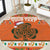 Personalized Ireland Christmas Round Carpet Irish Shamrock Celtic Nollaig Shona Dhuit