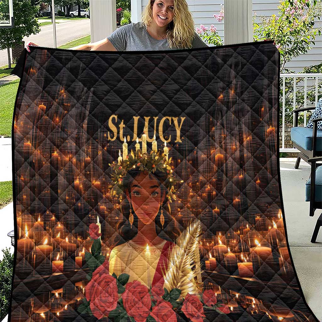 Happy St. Lucy Quilt Light of Christ - Wonder Print Shop