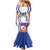 Custom Slovenia Independence Day Mermaid Dress The Olm With Carnation Flowers - Wonder Print Shop