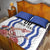 Custom Slovenia Independence Day Quilt Bed Set The Olm With Carnation Flowers - Wonder Print Shop