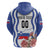 Custom Slovenia Independence Day Zip Hoodie The Olm With Carnation Flowers - Wonder Print Shop